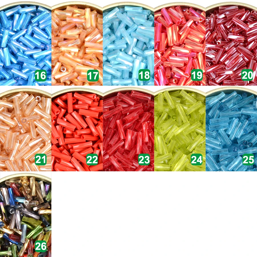  2X6mm Twist Tube Bugles Beads Glass Beads for Jewelry Making Silver Gold Charms Kralen Diy Bracelet Necklace Craft Wholesale (3)