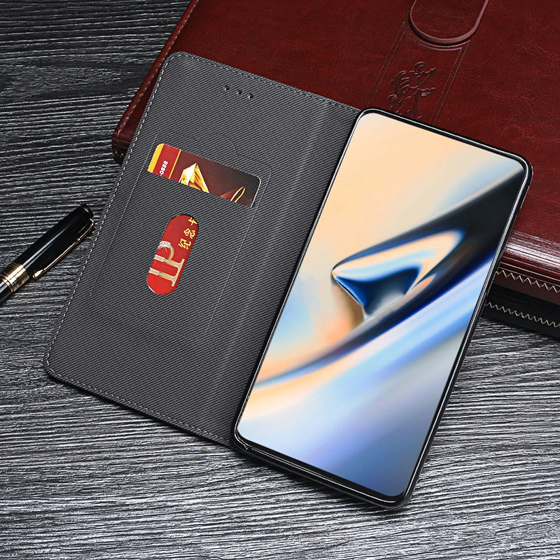ITien Deluxe Премиум Флип резиновая защита кожаный чехол для телефона чехол для OnePlus 7 Pro TPU силиконовый кошеек чехол закрытый Etui кожа