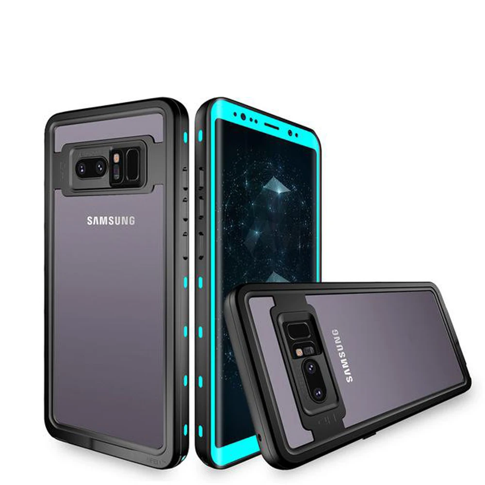 Diving Sealed Cover For Samsung Galaxy Note 8 Note 9 S8 S9 Plus Case Waterproof PC Armor For Samsung Note 8 Clear Case (21)