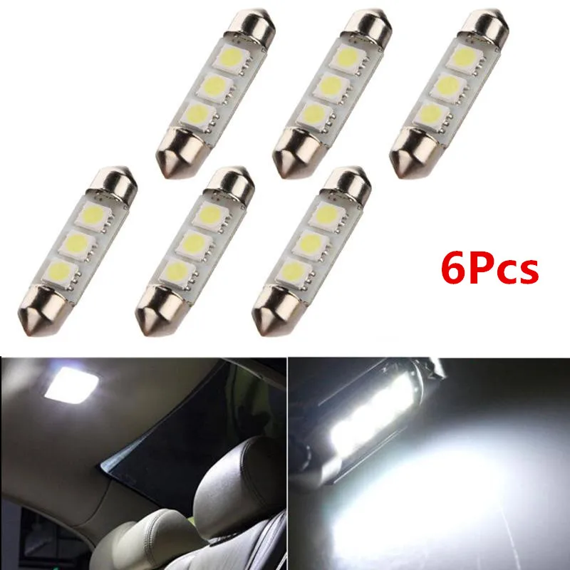 

1PCS 5050 3SMD 31MM-36MM Durable LED Lighting Double-End Bulb Car Indoor Light