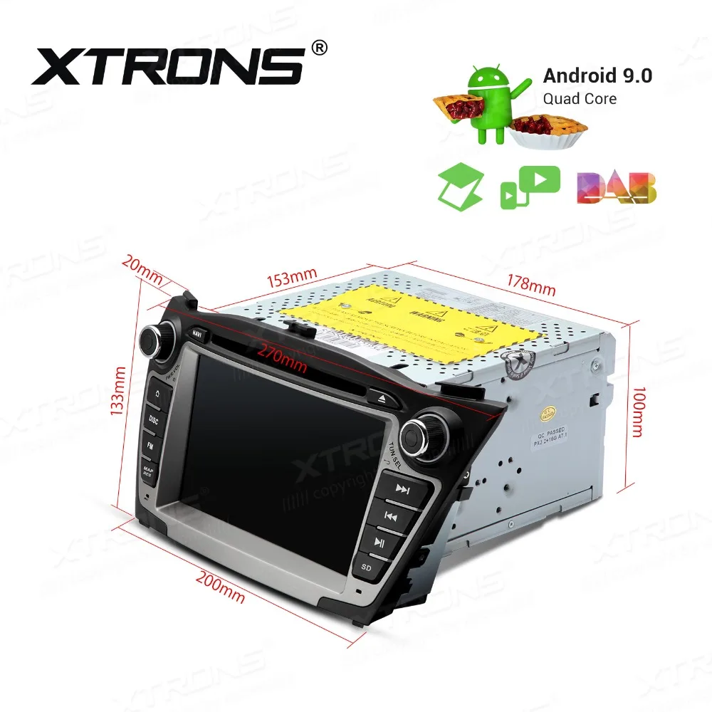 XTRONS Android 9,0 автомобильный dvd-плеер для hyundai IX35 Tucson Generation 2009 2010 2011 2012 2013 радио gps obd TPMS wifi