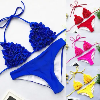 

Solid Swimsuits 2 Piece Filled Bra Swimwear Push Up Set Women Female Swimming Bathing Suit Beachwear спортивный костюм женский