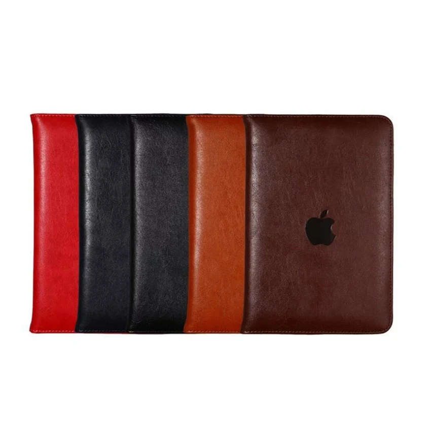 

Tablet Stands Card Pocket Cases For Ipad Pro 10.5 9.7 12.9 Business Leather Bracket Cover With Automatic Sleep Wake-Up Coque