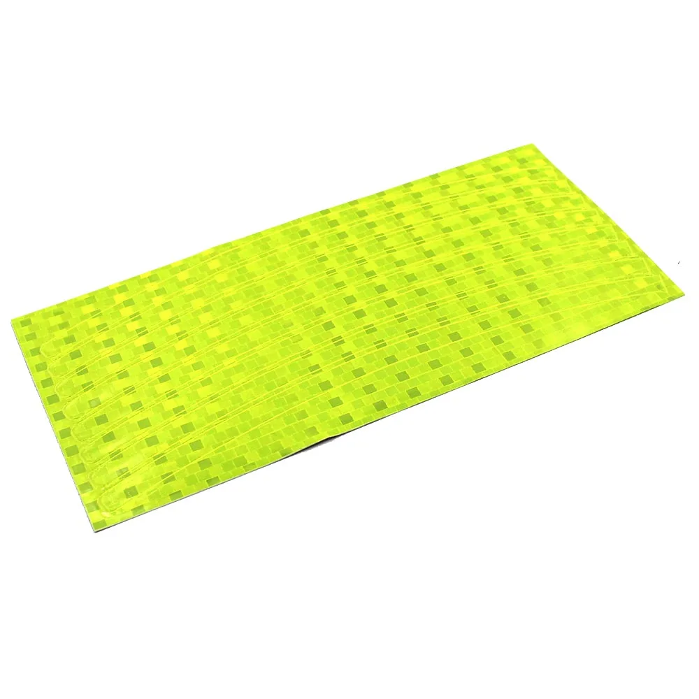 Yellow 1 шт. DIY Велосипедный Спорт Светоотражающие Наклейки обода колеса велосипеда Интимные аксессуары этикета люминесцентные отражение открытый Велоспорт - Цвет: Yellow
