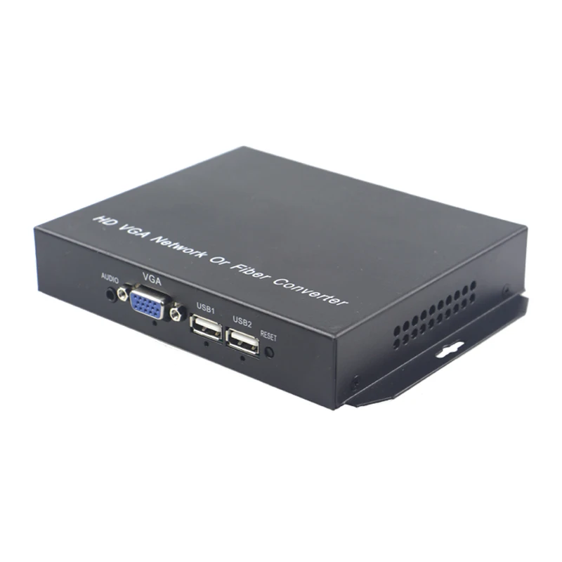Высококачественный конвертер VGA-KVM удлинитель оптоволоконные конвертеры с стерео 3,5 мм аудио/2 KVM USB 1080 P, 2 FC оптический порт, S/M 20 км