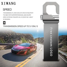 Флеш-диск 128 ГБ, водонепроницаемый металлический флеш-накопитель 64 ГБ 32 ГБ 16 ГБ 8 ГБ 4 ГБ, usb память 3,0, брелок, флеш-диск, высокоскоростной бесплатный логотип на заказ