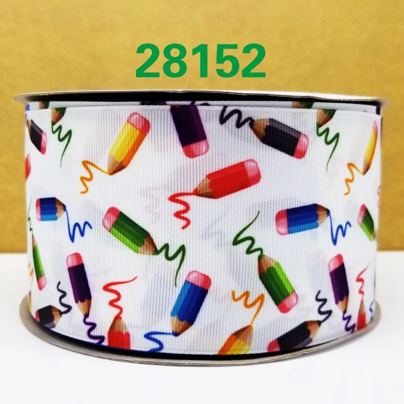 50 ярдов мультфильм напечатанный grosgrain ленты 28152 - Цвет: 28152