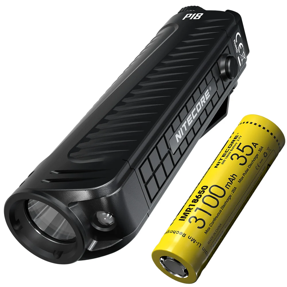 Фонарик NITECORE P18 1800LM CREE XHP35 HD светодиодный белый красный для наружного