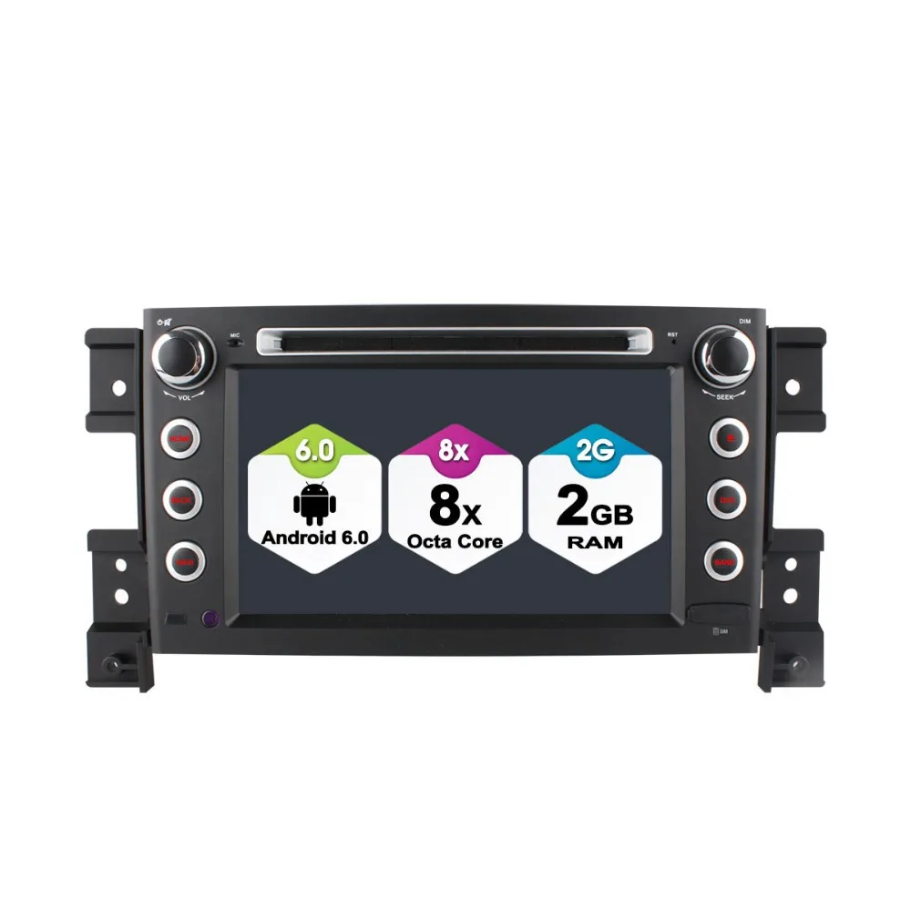 Автомобильный 2 din Android 6,0 мультимедийный плеер для SUZUKI GRAND VITARA 2005- автомобильный dvd-плеер навигация gps РАДИО wifi