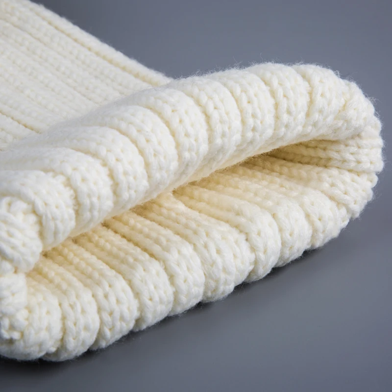 Модная зимняя женская шапка Skullies Beanies Pom Poms теплые пушистые женские вязаные помпоны кепки для девочек женские теплые шапки
