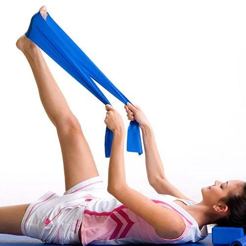 Эластичная лента для йоги BlueSong растягивающийся пояс фитнеса Пилатес стрейч 1 5