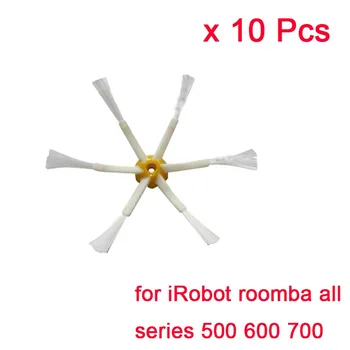

10xReplenishment Kits for iRobot Roomba All 500 600 700 Series 520 550 650 660 780 6-Armed Side Brush for Roomba Accessories Set
