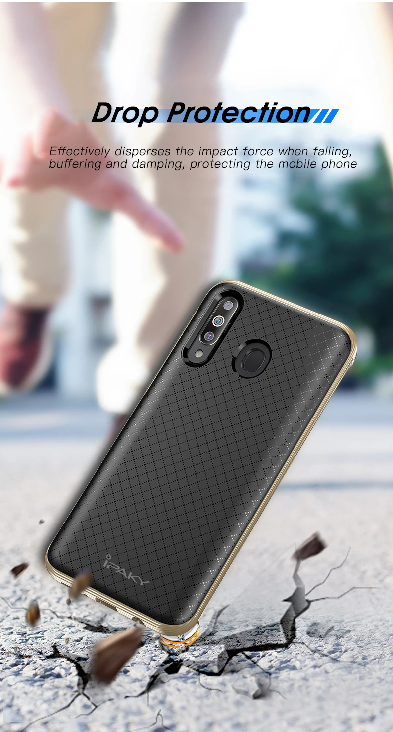 Прочный Чехол iPaky Aromor для samsung Galaxy M30, гибридная рамка из поликарбоната и двухслойная задняя крышка из ТПУ для samsung M10 M20, чехол для мобильного телефона