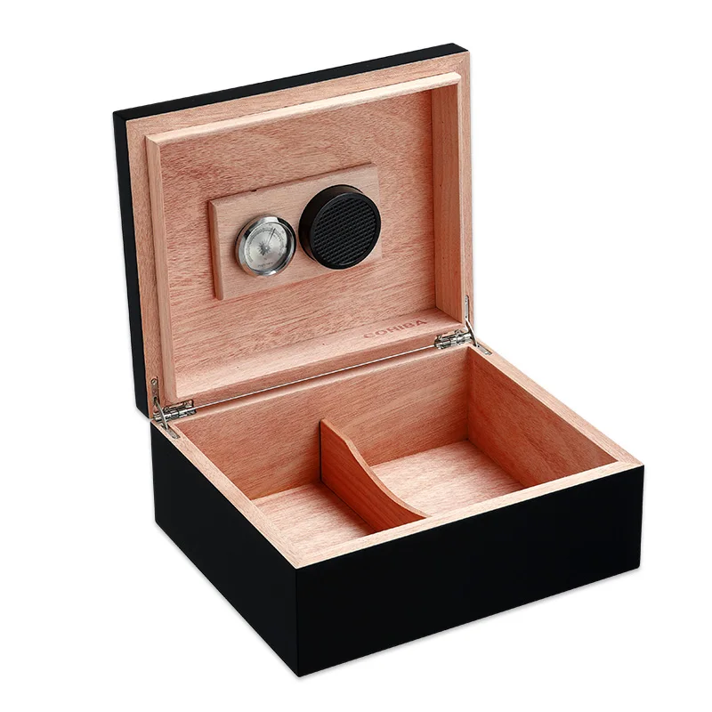 Классический глянцевый Набор ящиков для Хранения Сигар из черного кедра с