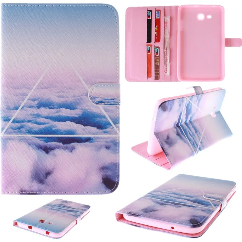 Fashion Painted Flip PU Leather s Case For Samsung Galaxy Tab 3 Lite Case For Samsung Galaxy Tab 3 7.0 T110 T111 Tablet Cover (73)