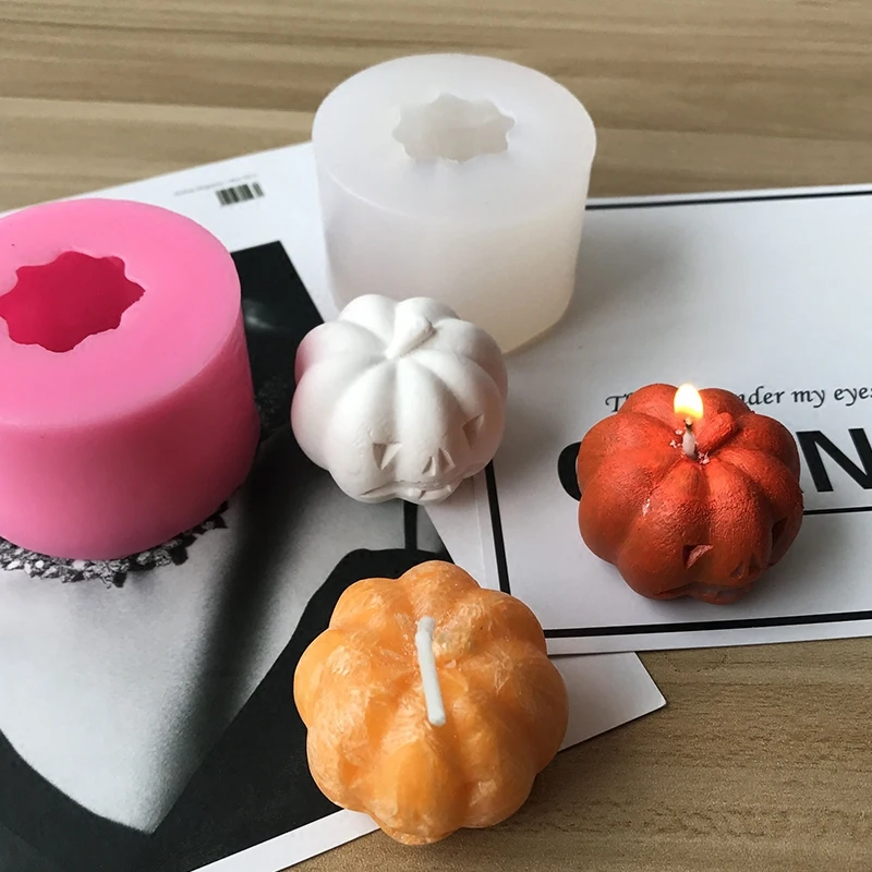 Хэллоуин свечи в форме тыквы силиконовые свечи DIY силиконовая форма для ручной работы формы для мыла Ремесло Искусство DIY формы 3D аксессуары для свечей