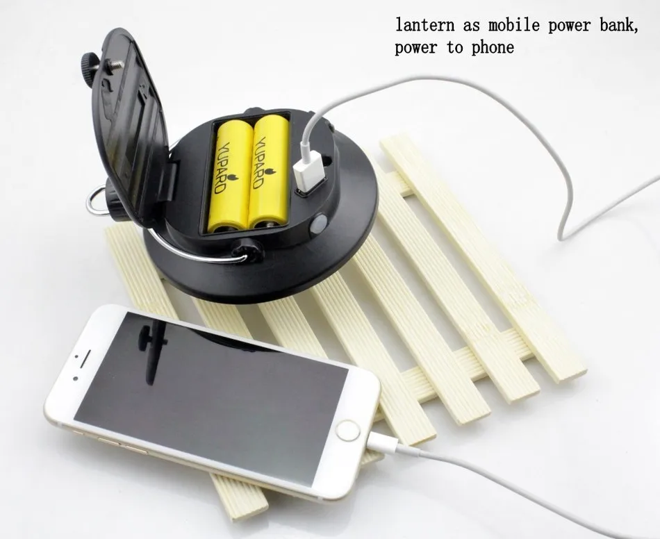 Yupard power bank SMD светодиодный USB зарядный красный светильник для кемпинга, палатки, фонарь, светильник-вспышка, Перезаряжаемый 18650, для кемпинга, рыбалки