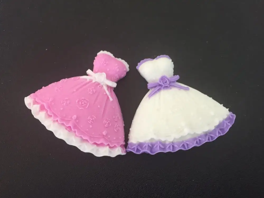 10 шт один лот 3D форма платья 3 D форма платья FondantSilicone кружева сахарный песок торт из конфет украшения Плесень инструмент