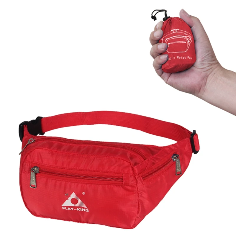 1 шт. для мужчин женщин Спорт на открытом воздухе Бег поясная сумка карманы водостойкие складной для мобильных телефонов мешок ремни с
