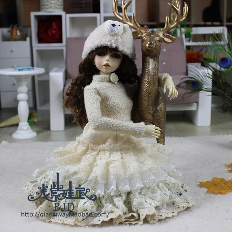 1/4 1/3 шкала BJD платье+ шляпа+ шарф для BJD/SD одежды куклы аксессуары, не включены куклы, обувь, парик и другие аксессуары 18D1599