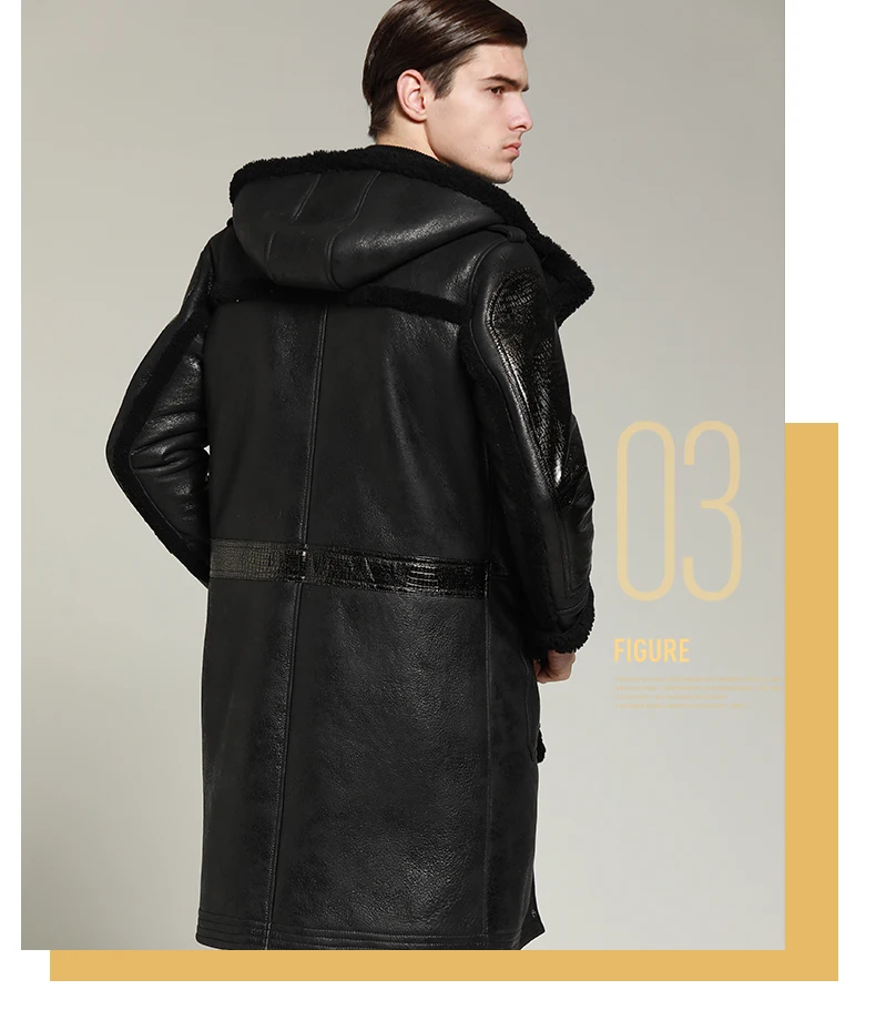 Натуральное пальто из овчины для мужчин длинный английский стиль натуральный мех куртка мужская с капюшоном пальто M 4XL 5XL 6XL
