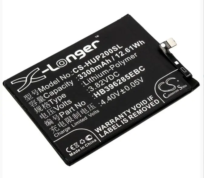 Cameron sino 3300 мАч аккумулятор для Huawei Emily EML-AL00 P20 standard Edition Dual SIM HB396285ECW мобильный телефон, смартфон батарея