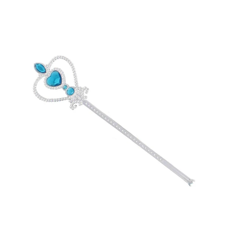 Disney Frozen Princess Little Girls Kids Frozen Elsa Dress Up Accessories Crown Braid Wand Blue Gloves Set