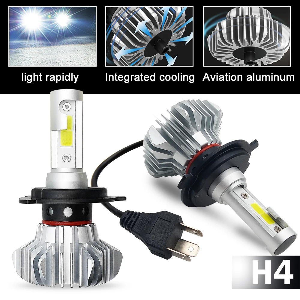 CO LIGHT 30 Вт H4 светодиодная лампа для фар H7 Led 60 Автомобильная фара 12 В 24
