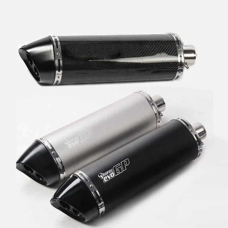 Exhaust Motorcycle Stainless Carbon For GP HP EVO Brand Muffler Pipe Slip On 51MM Inlet For tmax