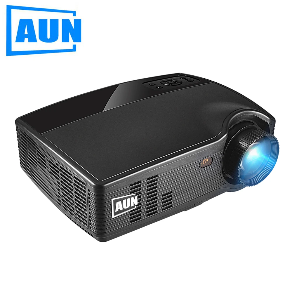 AUN HD Projector PH10, 3500 Lumen LED Beamer, (Optional Android 6.0 Projector, Bluetooth WIFI) Full HD Video Multimedia LCD TV