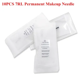 

10 pcs/lot 7RL Permanent Makeup Cartridge Tattoo Needles for 600D-G Permanent Makeup Eyebrow Lip Rotary Tattoo Machine