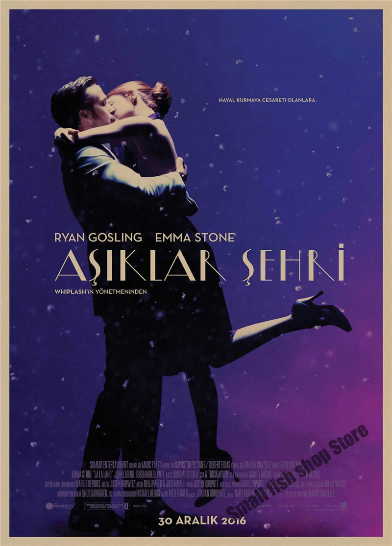 LA LAND Ретро плакат, крафт-бумага, бумага для бара, кафе, домашний декор, настенная роспись