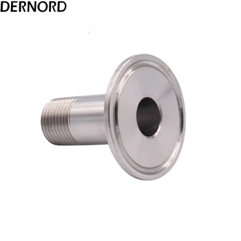 

Stainless Steel 304, Adapter Male Thread DN15 (1/2") NPT x 1.5'' Tri Clamp