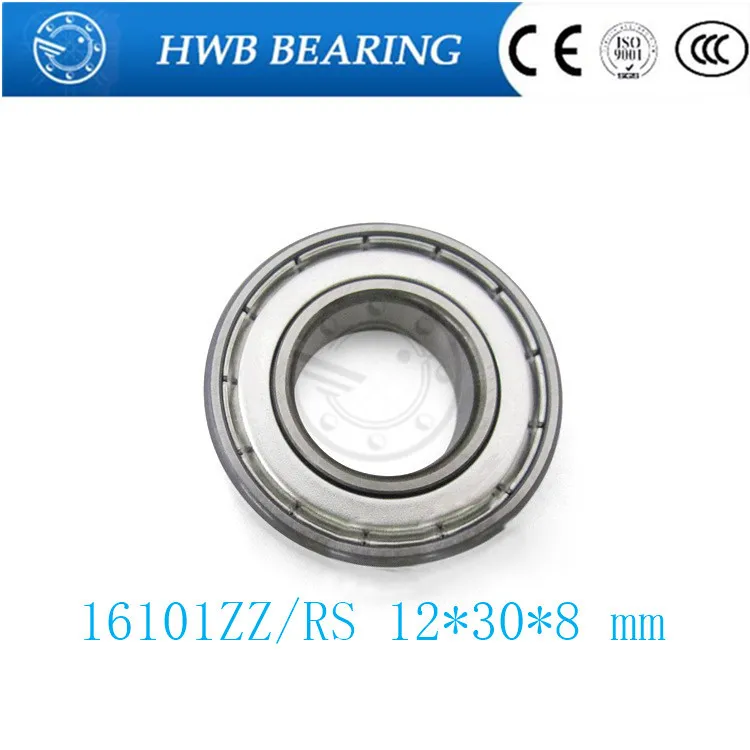 

1PCS High quality deep groove ball bearing 16101RS/ZZ 16101ZZ 16101-2RS 12*30*8 mm ZZ/rubber sealed 16101-2Z