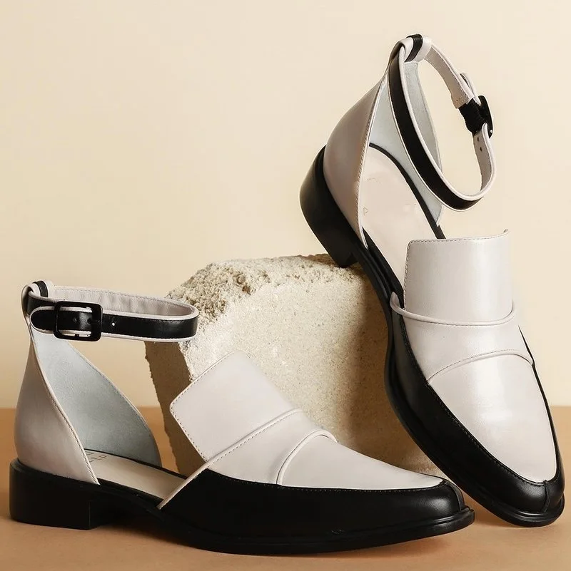 Новые женские босоножки; летние женские туфли на низком каблуке с ремешком на щиколотке; повседневные туфли-лодочки; цвет черный, белый; большие размеры; sandalia feminina chaussure femme
