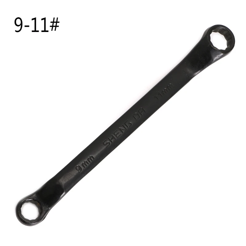 Двойное окно конец смещение ключ усилила Dual Head ручка гаечный ключ 5.5x7-22 х 24 Новый # Sep.08