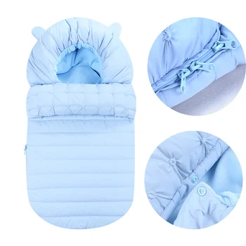 

2019 Winter Baby Stroller Sleeping Bag Polyester Warm Envelope Outdoors Baby Sleeping Bag suitable for Most Strollers