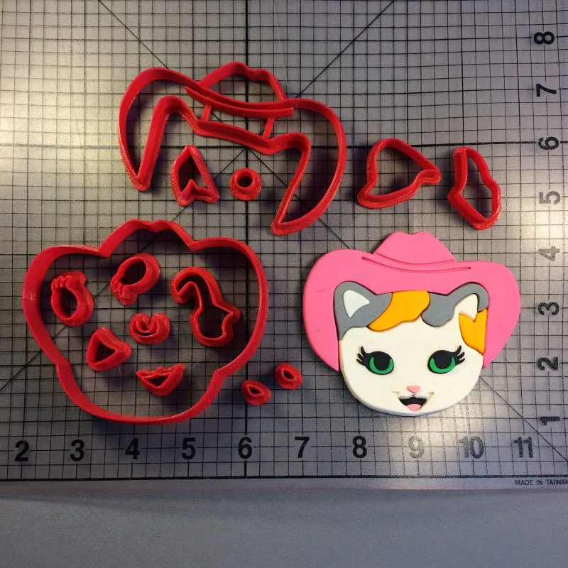 

Cute Cat Series Cookie Cutters Custom Made 3D Printed Cake Cutter Set Fondant Cupcake Top Cake Decorating Tools Cookie Molds