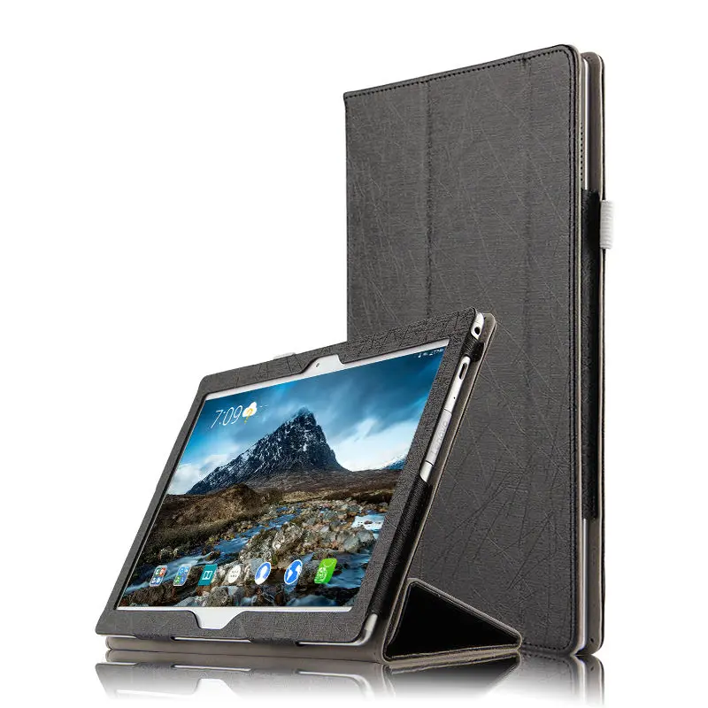 black gsw Чехол для lenovo Tab 4 10 Plus TB-X704L X704F L 10," чехол для планшета s Smart защитный чехол из искусственной кожи Tab4 10 plus TB X704L чехлы - Цвет: black gsw