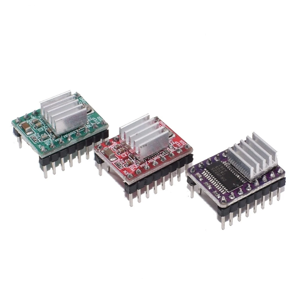 

100PCS/LOT Red/Green Reprap Stepper Driver A4988 DRV8825 Stepper Motor Driver Module Free Shipping