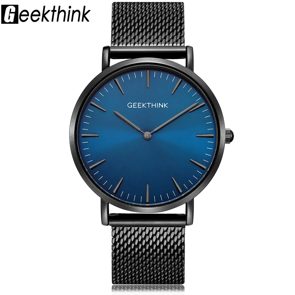 Geekthink Luxury Brand Quartz Watches Men Milimalist Designer Wooden