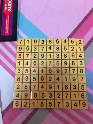 Plastitc sudoku Развивающая игра игрушка головоломка один шт