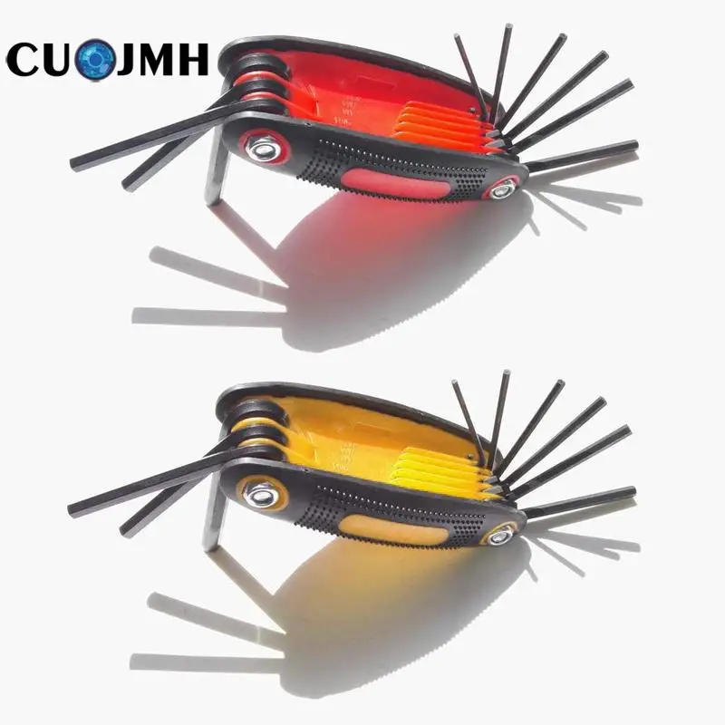 

1 Pcs Multi-function Wrench Recurve Bow Stainless Steel Fold-up Hex Allen Key Hunting Compound Bow Accessories Hexagon Wrench