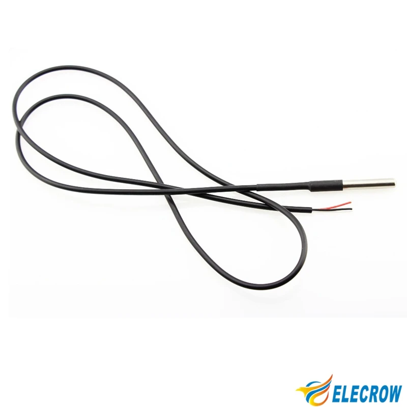 Elecrow 5 шт./лот DS18B20 Водонепроницаемый датчик температуры цифровой один провод термистор температура провода длина кабеля 90 см