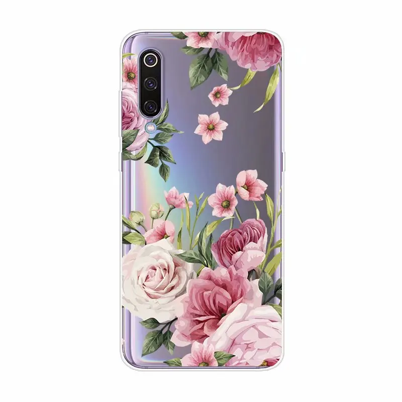 50 шт./лот цветок девчачье чехол из силикона и ТПУ с принтом для Xiaomi mi-9(США); красные mi Примечание 6Pro Red mi Note 7 Примечание 5PRO Red mi 6Pro A2Lite 6X A2