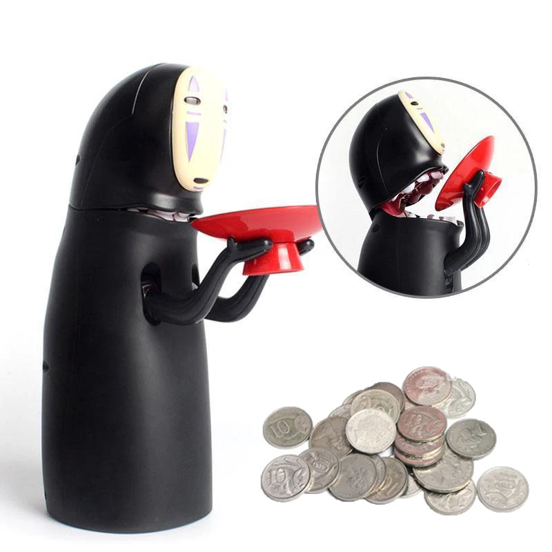 

Electronic Faceless Man Money Box Ghost Figure Coin No Face Piggy Bank Funny Ghost Moneybox Figure Saving Money Storage Boxes