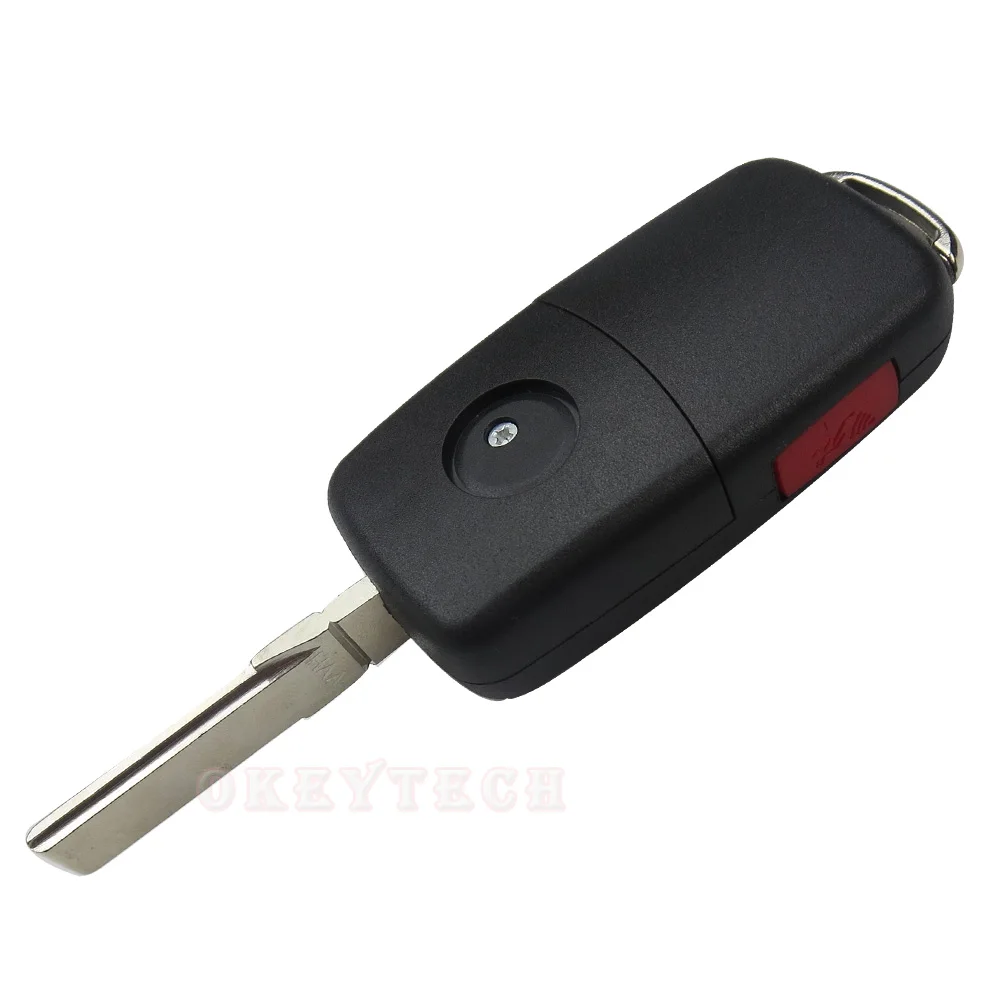 OkeyTech для VW Volkswagan Sharan Multivan Caravelle T5 автомобильный чехол ключей 4 + 1 5 кнопочный