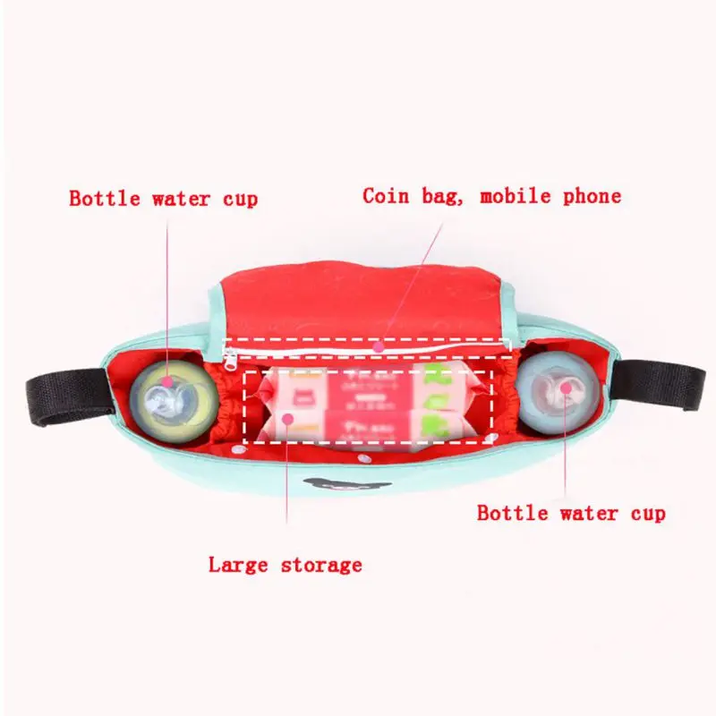 Органайзер для детской коляски вместительная водонепроницаемая сумка