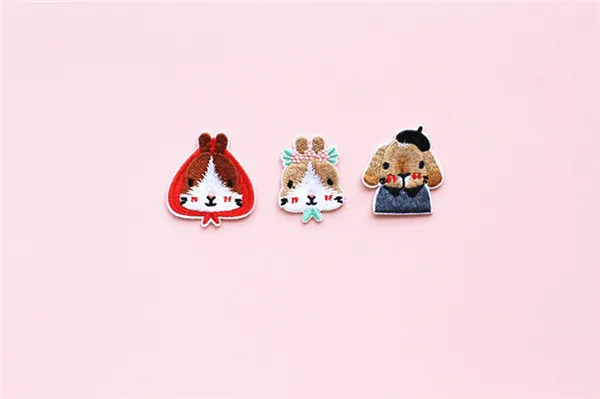 3 шт./лот Кролик Банни ткани патчи пришить наклейки DIY починка ремонт Семья одежда мультфильм украшения подарок для ребенка