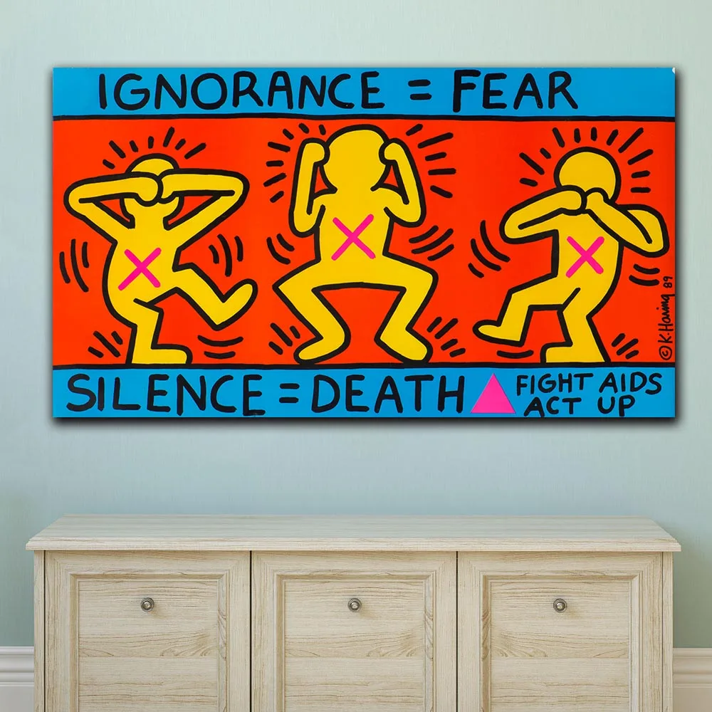 Keith-Haring-Ignorance-Fear-1989 125 1